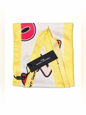 Marc Jacobs Letters Scarf in Multi Color NWT